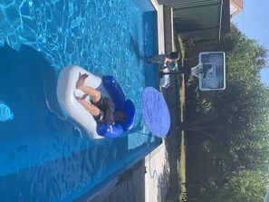 Outdoor pool, a heated pool - Family beach home in the centre of town (Ocean Grove)