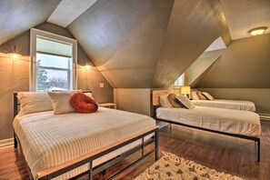 2 chambres, bureau, fer et planche à repasser, accès Internet