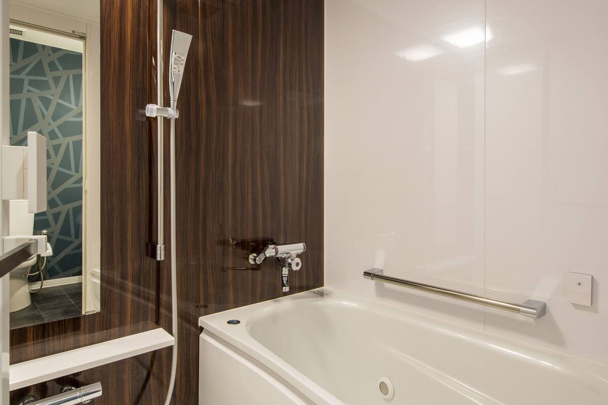 free toiletries, hair dryer, slippers, bidet