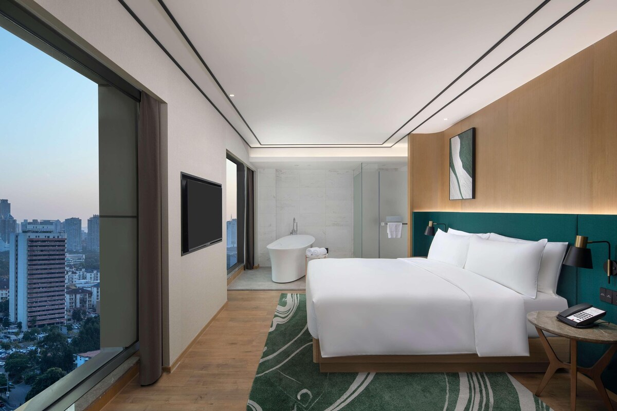In-room safe, desk, blackout drapes, bed sheets