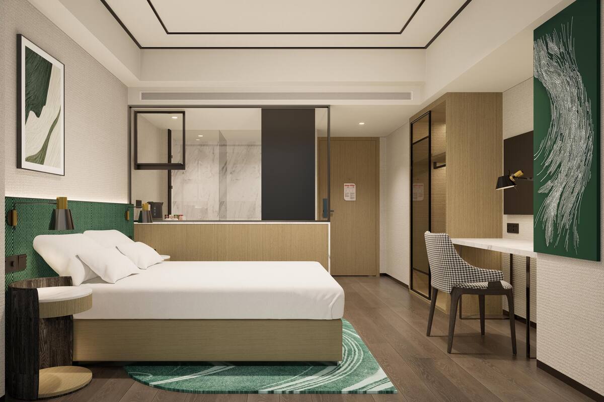 In-room safe, desk, blackout curtains, bed sheets