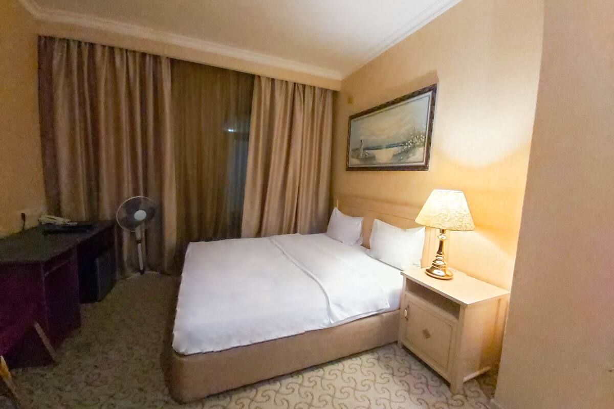 Habitación económica con 1 cama matrimonial o 2 individuales | 1 habitación, minibar y caja de seguridad en la habitación