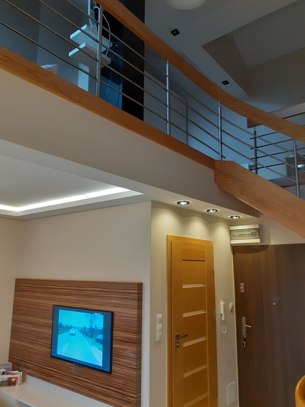 Duplex | 1 bedroom, soundproofing, iron/ironing board, free WiFi - Apartamenty Platinum przy Focusie (Zielona Gora)