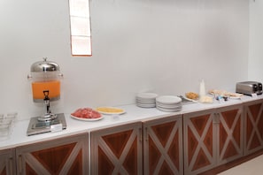 Daily buffet breakfast for a fee