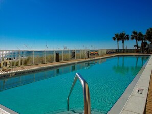 Indoor pool, a heated pool