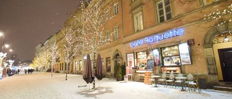 Front of property – evening/night