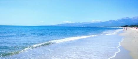 Beach nearby, white sand
