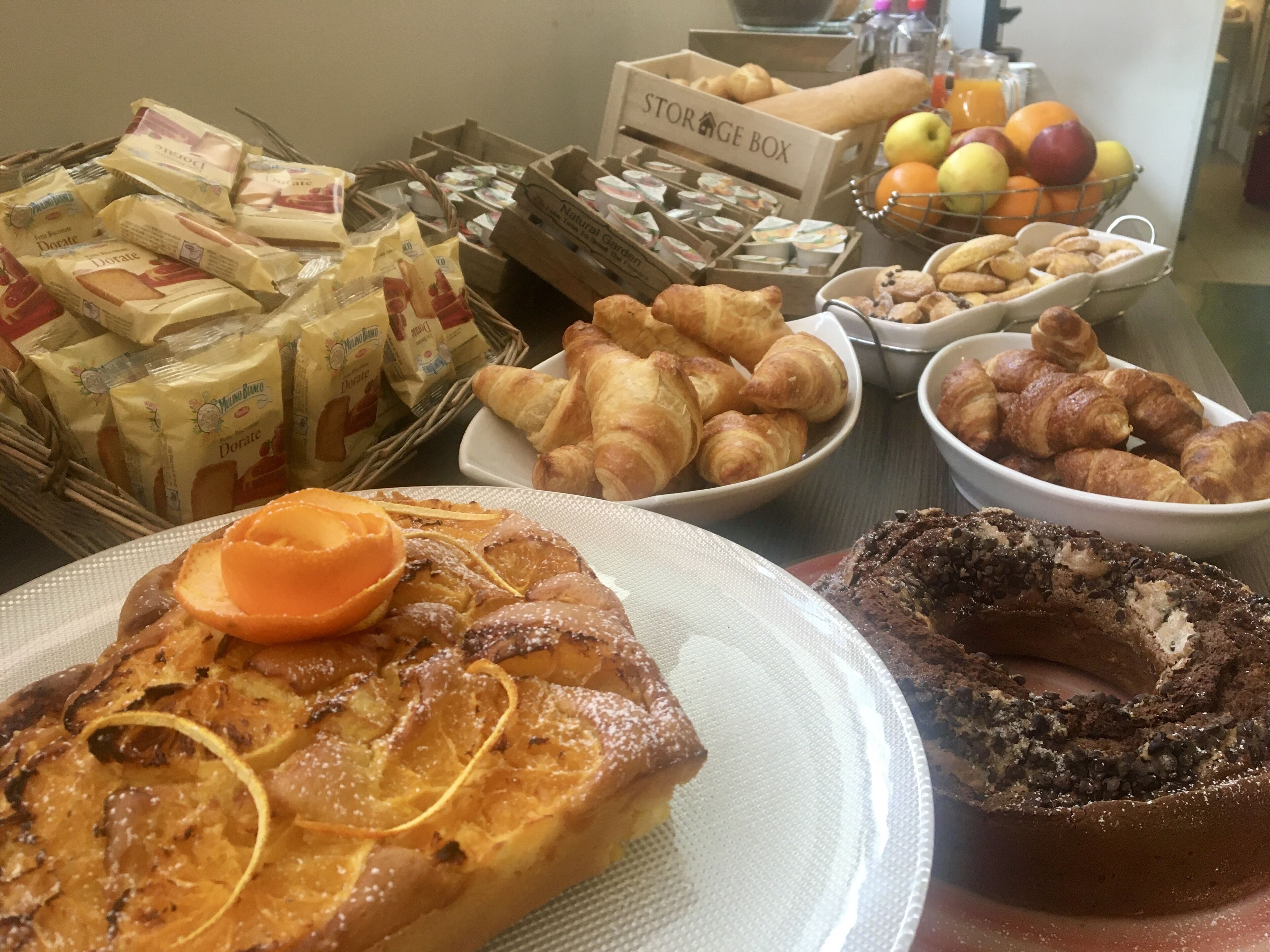 daily buffet breakfast (eur 7 per person)