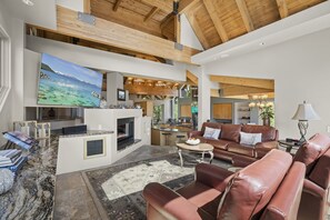 TV, fireplace, Netflix, streaming services