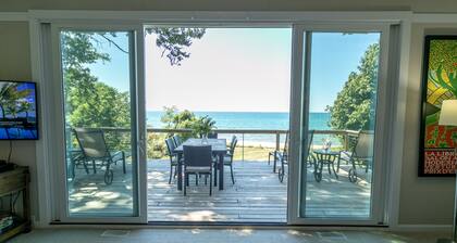 Lake Michigan House with Private Beach, Sleeps 12