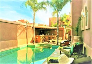 Outdoor pool - 6 BEDROOM VILLA WITH PRIVATE POOL MARRAKECH (Marrakech)