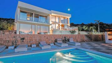 A heated pool