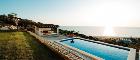 A heated pool