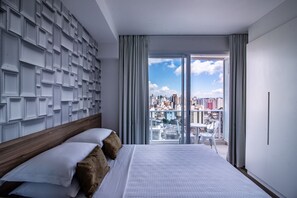 1 bedroom, desk, blackout curtains, iron/ironing board