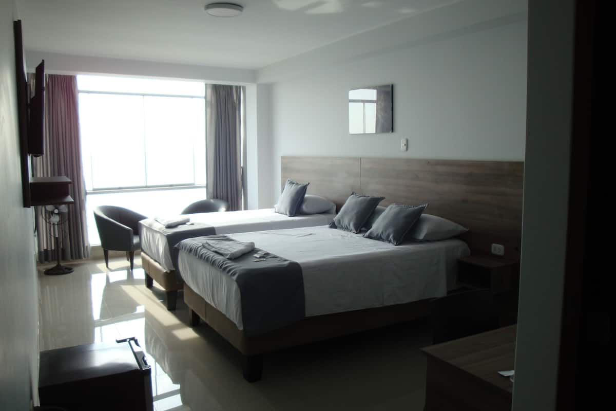 panoramic double room, multiple beds | egyptian cotton sheets, premium bedding, down duvets, pillow-top beds