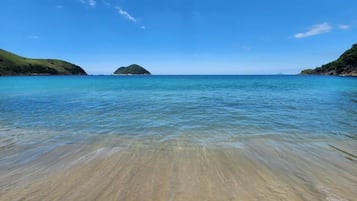 Playa en los alrededores y camastros