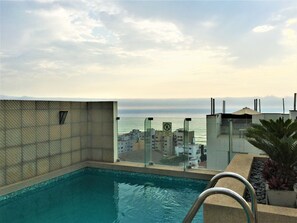 Indoor pool, outdoor pool
