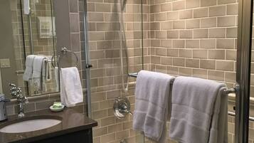 Hair dryer, towels