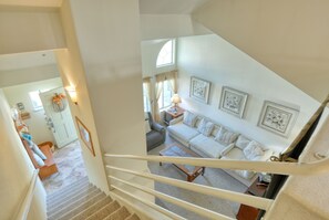 TV, fireplace, DVD player