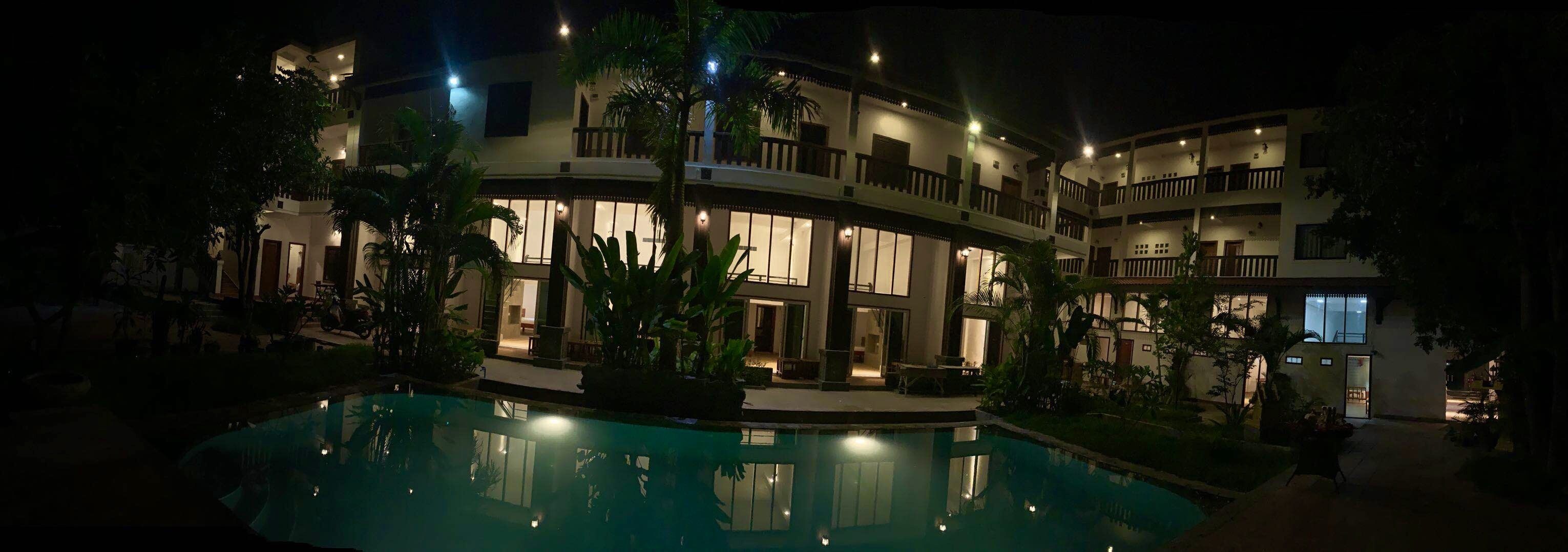 Front of property – evening/night