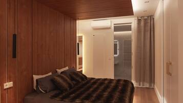 1 slaapkamer, een strijkplank/strijkijzer, wifi, beddengoed