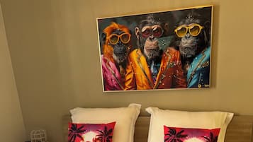 2 chambres, fer et planche Ă repasser, Wi-Fi, draps fournis