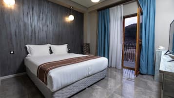 Ropa de cama de alta calidad, edredón y minibar