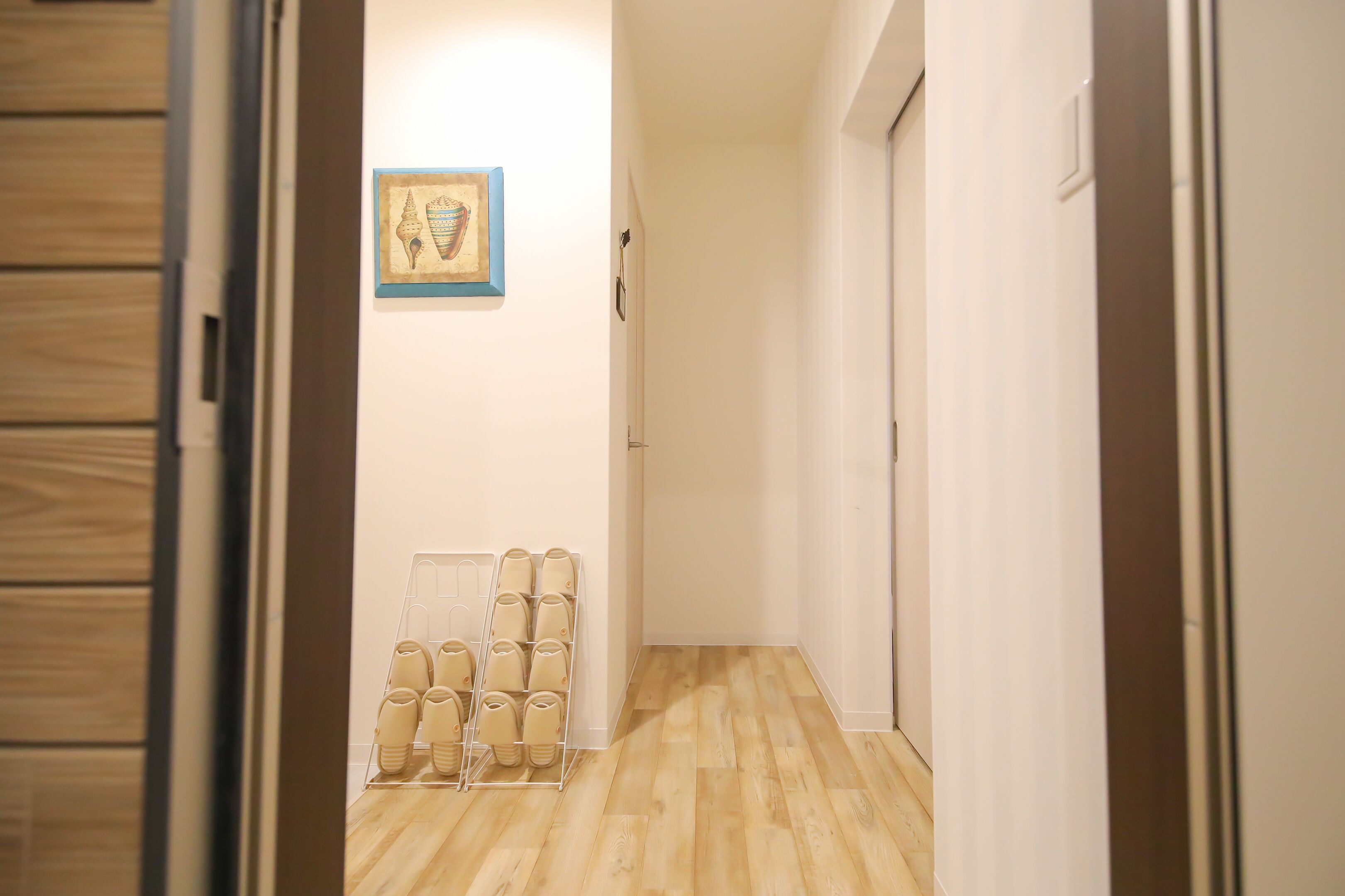 Desk, laptop workspace, blackout curtains, iron/ironing board