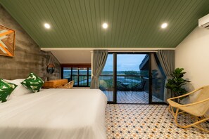 Habitación doble panorámica | Ropa de cama de alta calidad y camas con pillow-top 