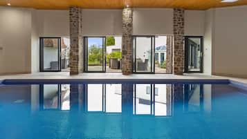 Indoor pool, a heated pool