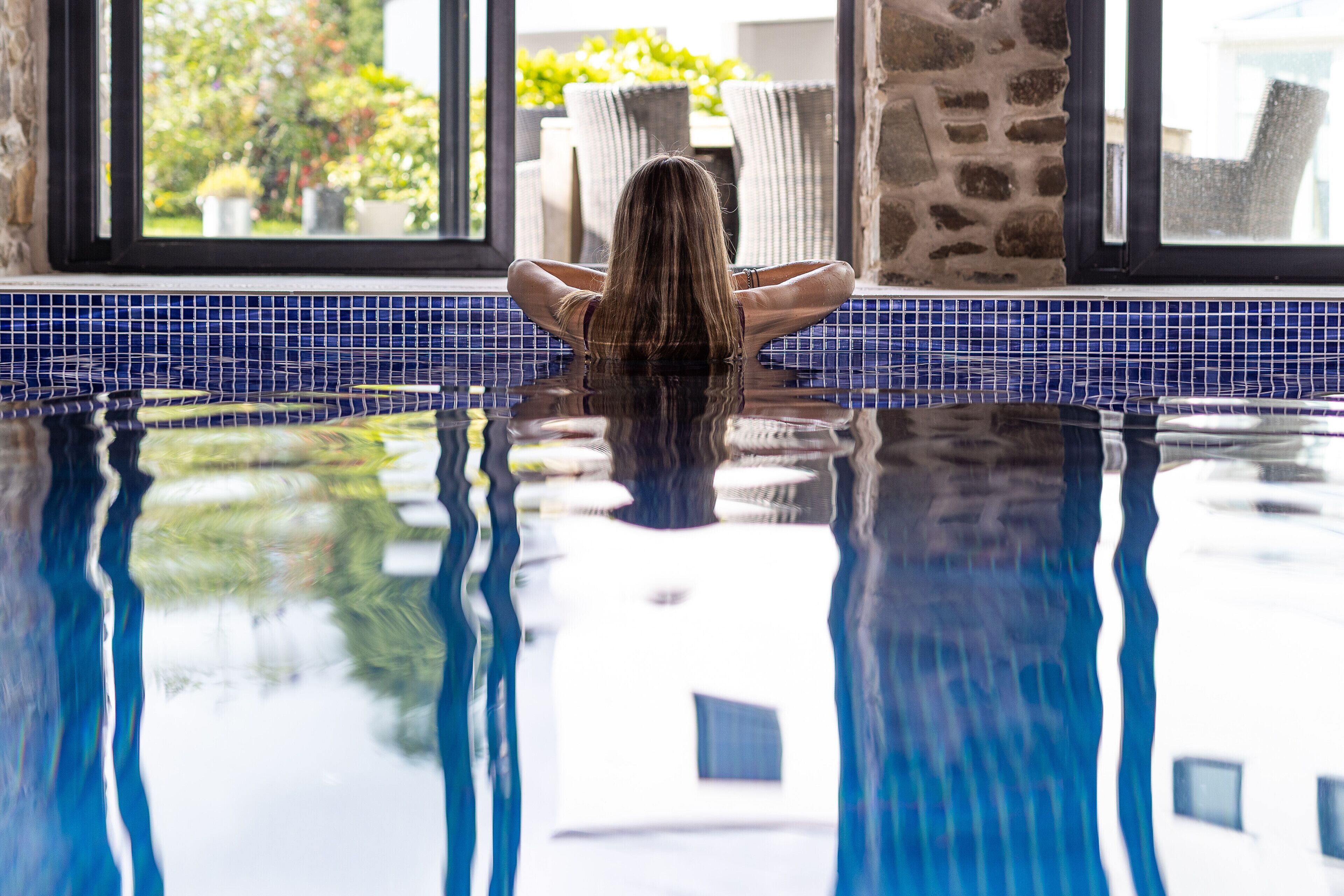Indoor pool, a heated pool