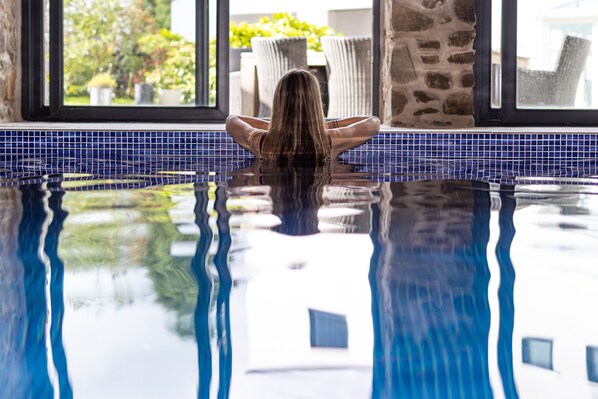 Indoor pool, a heated pool