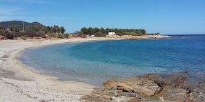 Am Strand, Liegestühle, Strandtücher