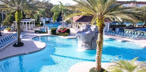 Una piscina riscaldata