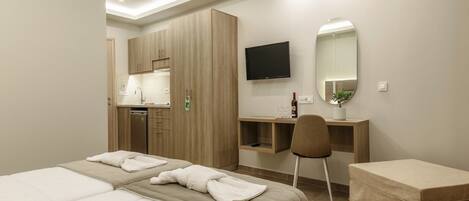 1 soveværelse, pengeskab på værelset, strygejern/strygebræt, weekendseng