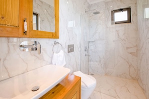 Bathtub, jetted tub, hair dryer, bidet