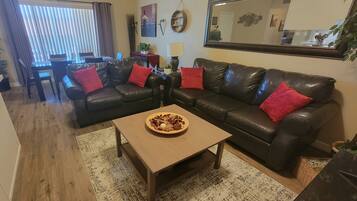 TV, DVD player, books