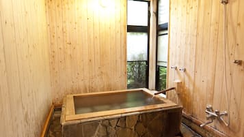 Japanese Style Room with Private Hot Spring Bath | Bathroom | Separate tub and shower, spring water tub, free toiletries, hair dryer