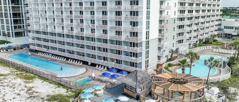 Indoor pool, outdoor pool