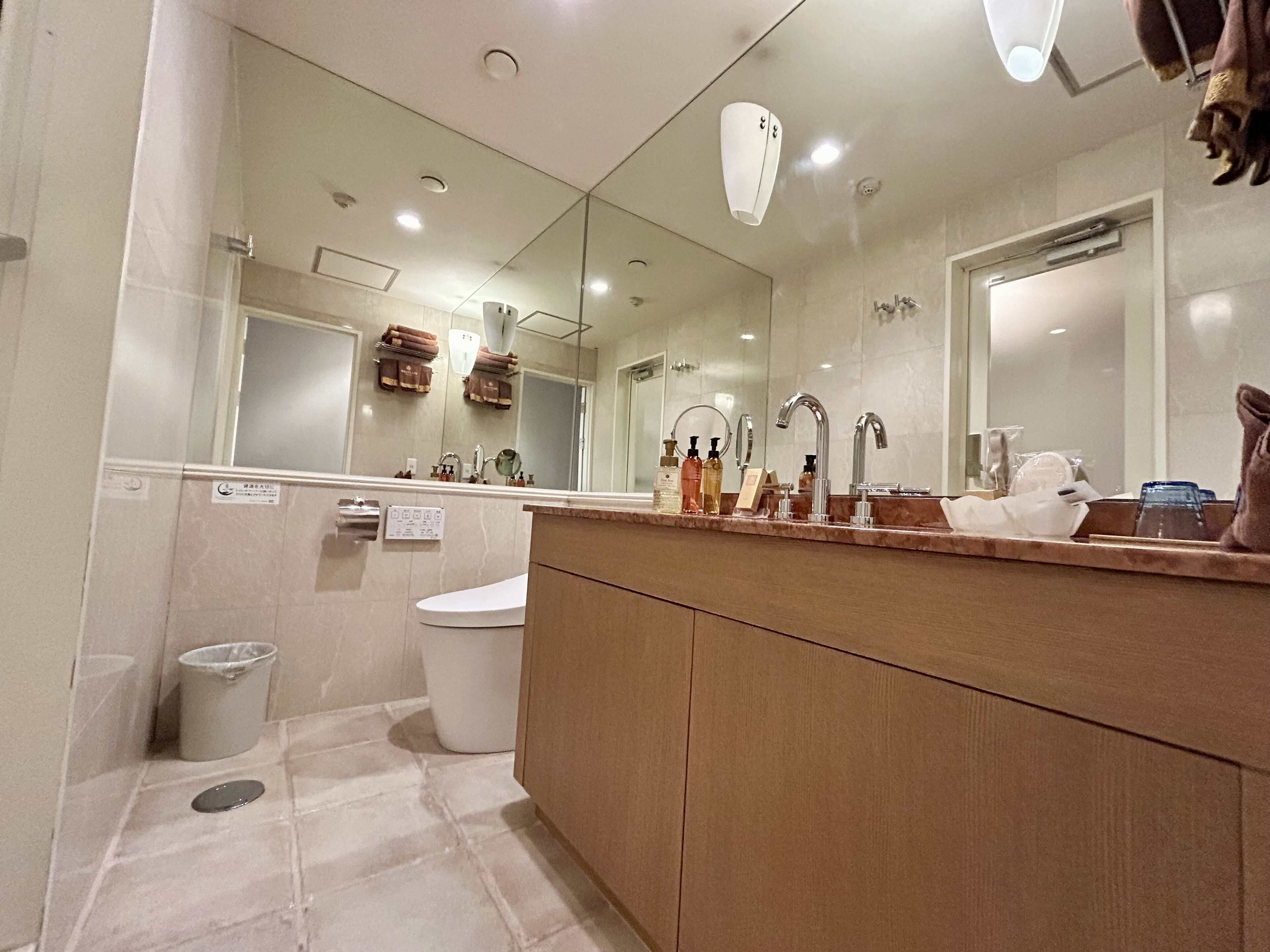 twin room | bathroom | free toiletries, hair dryer, slippers, electronic bidet
