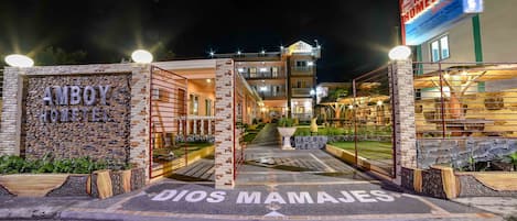 Front of property – evening/night