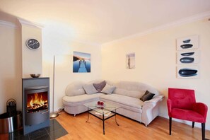 Fernseher, Kamin