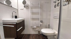 Regadera y secadora de cabello 