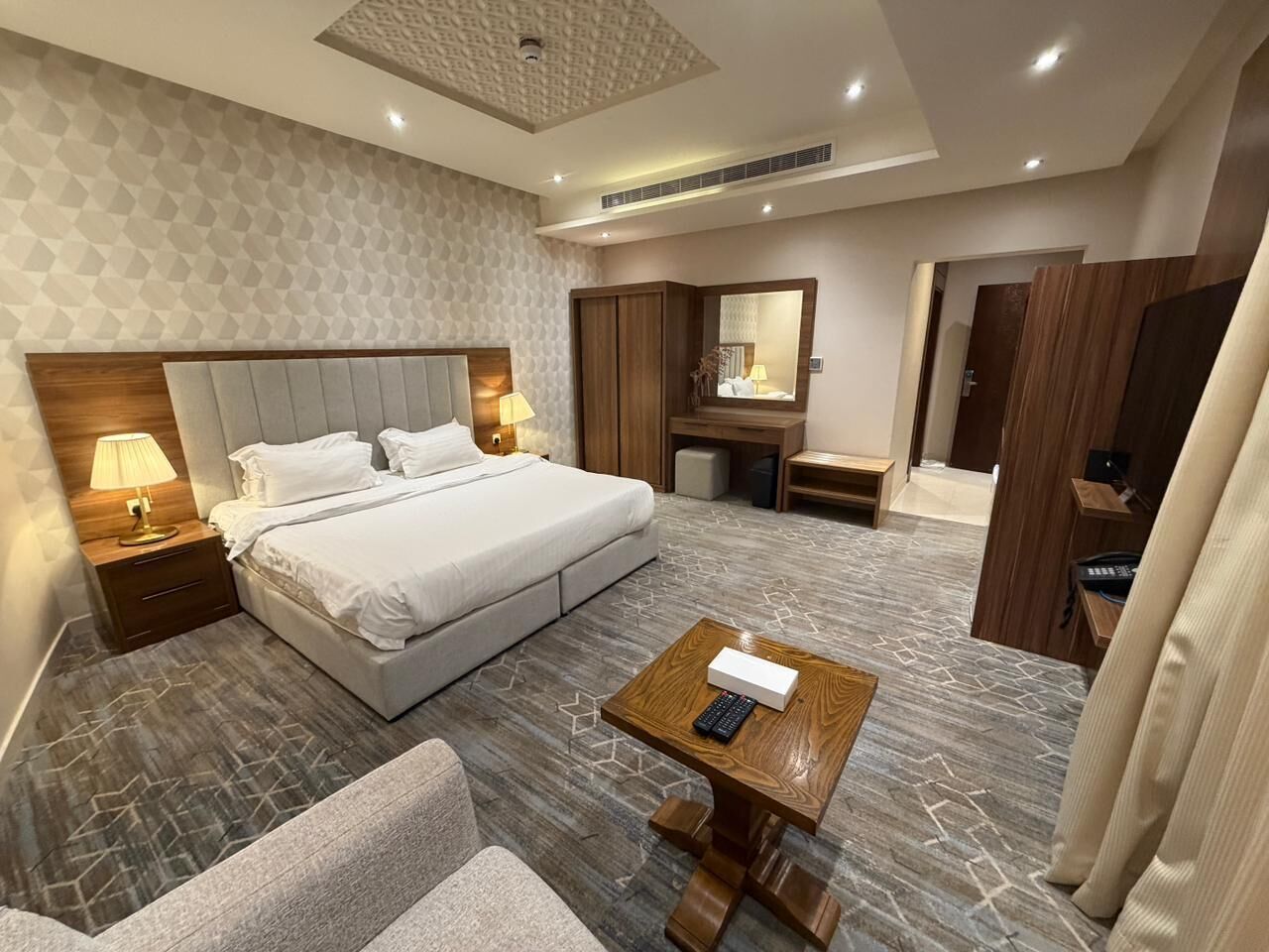 Deluxe Double Room, City View | Premium bedding, pillowtop beds, minibar (free items), blackout drapes