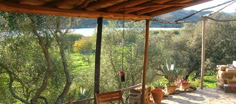 Traditional shepherd's house on the Rio Guadiana
