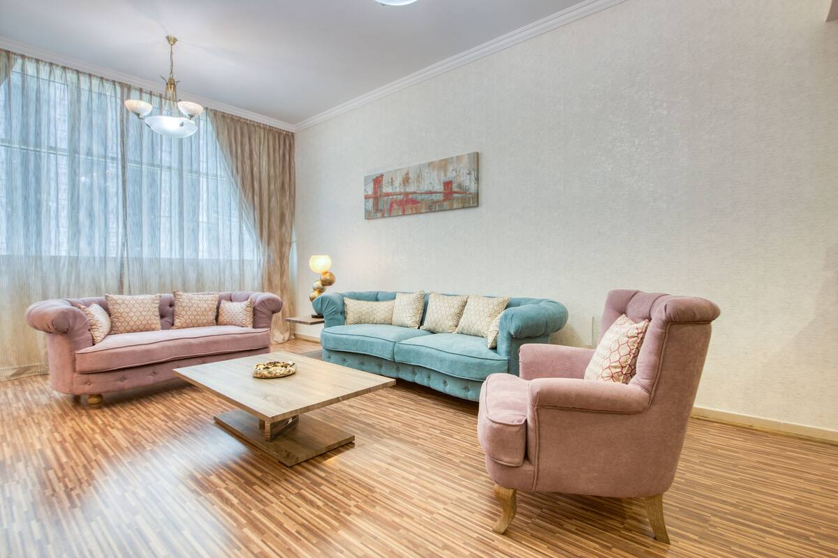 Apartment, 2 Bedrooms | Living room | Flat-screen TV