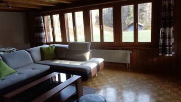 Télévision, lecteur de DVD, baby-foot, table de tennis de table