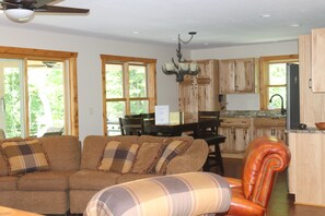 Smart TV, DVD player, books