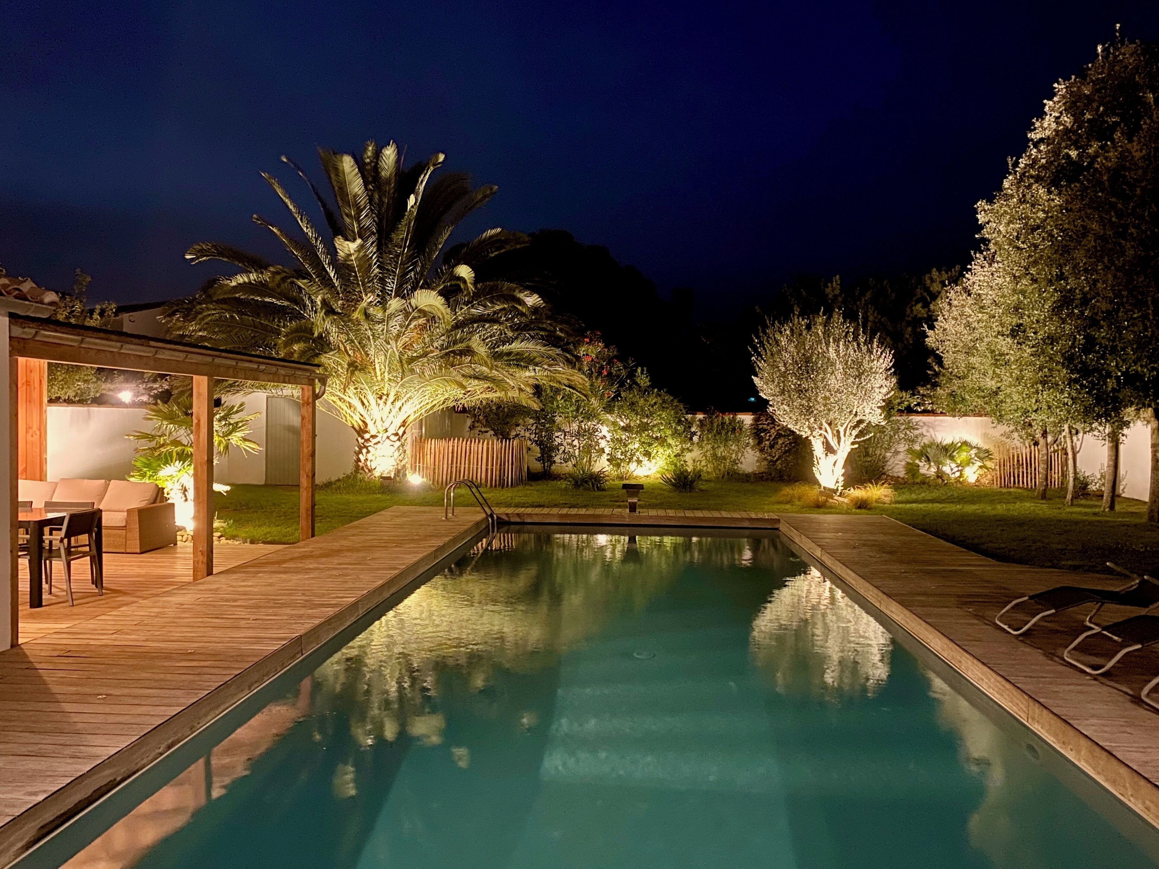 A heated pool