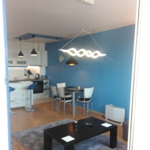 Living room - Stunning Beach Apart-sleeps 5! Pool & Sea Views! (Kavarna)